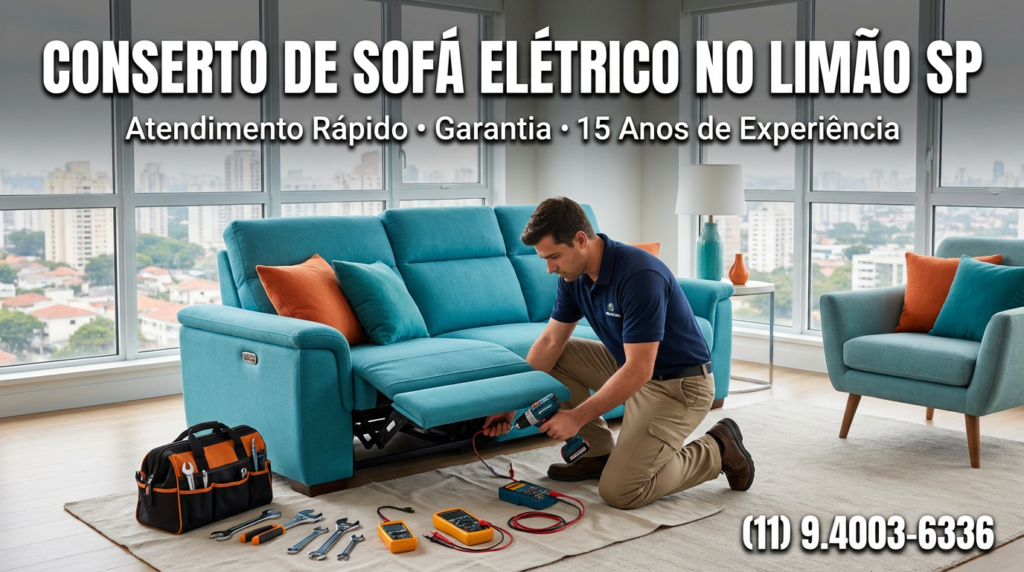 Conserto de sofá elétrico no Limão SP com técnico especializado